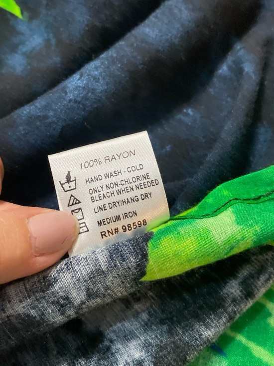 Ingear Y2K Sheer Fringe Open Front Jacket – Black & Neon Green Floral – Size M - Picture 6 of 7